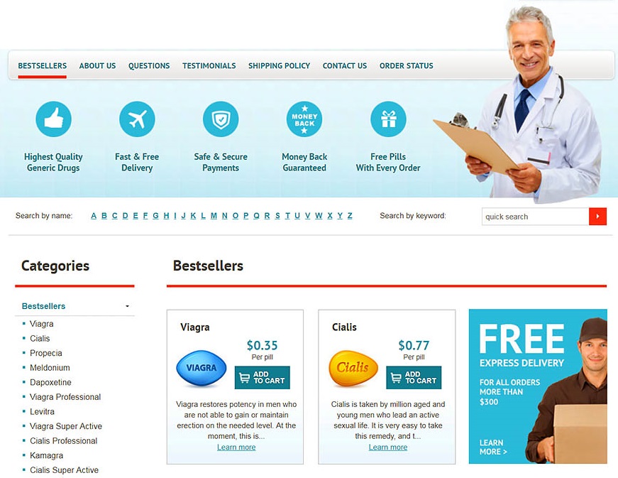 Pharmacy Mall website